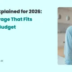 Smiling senior couple embracing at home next to text reading ‘Medicare Parts Explained for 2026: Choose the Coverage That Fits Your Health and Budget’ with a button offering a free consultation and Medviz Systems contact details.